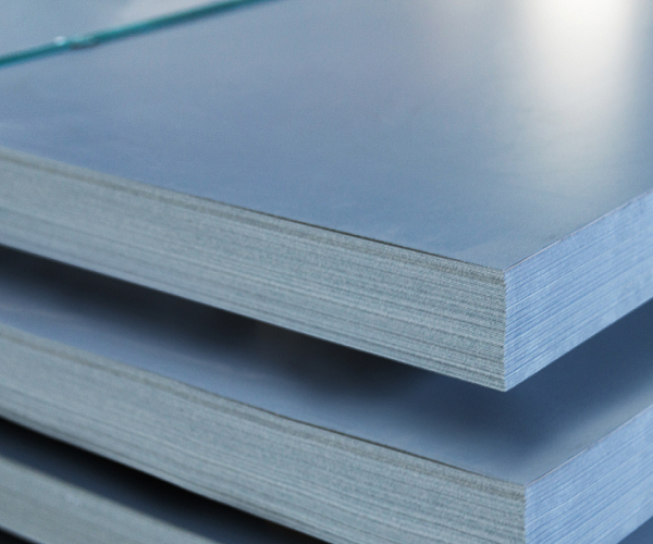 Plain aluminium sheets